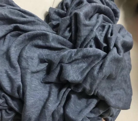 Knit linen jersey fabric by the yard