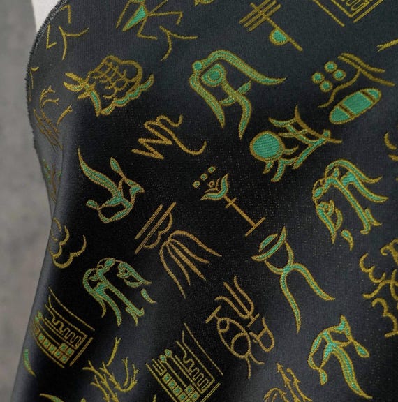 Jacquard brocade fabric by the yard