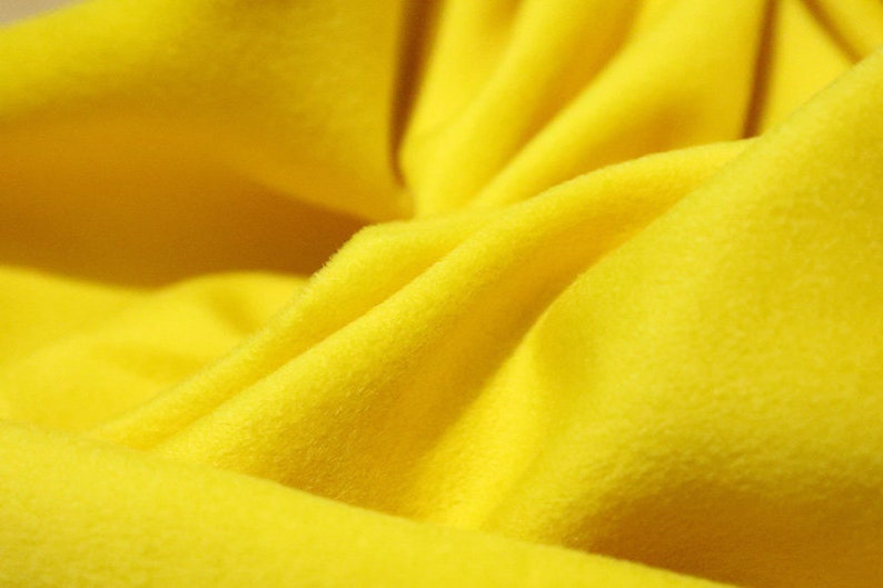 Yellow Cashmere wool fabric woolen fabric by the yard Etsy