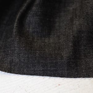 Denim linen cotton fabric by the yard