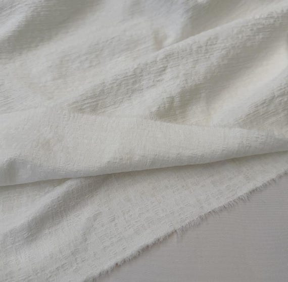 Jacquard linen fabric by the yard