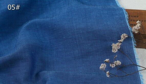 Iridescent linen fabric by the yard