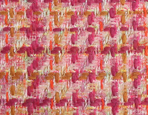 Tweed wool fabric by the yard