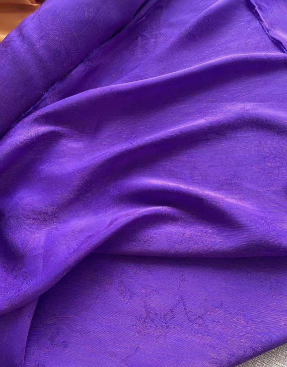 Multi Color Options Jacquard silk linen fabric by the yard