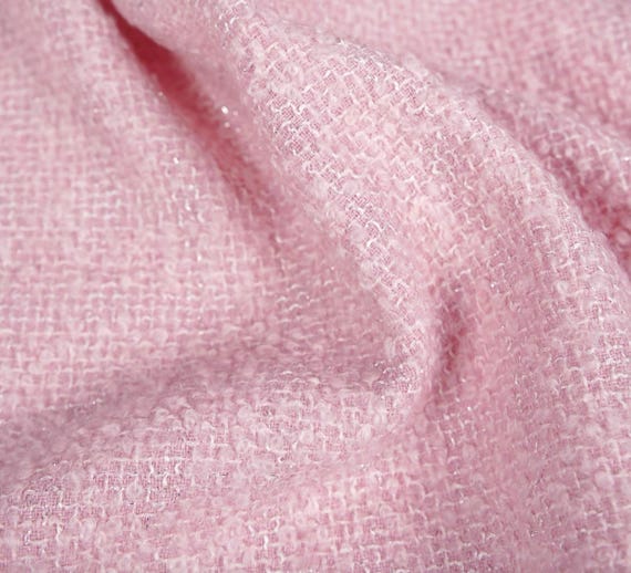 Tweed wool fabric by the yard