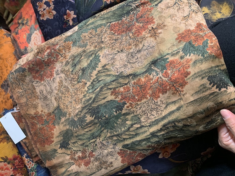 Multi color options Print heavy weight 40mm Silk charmeuse satin fabric by the yard