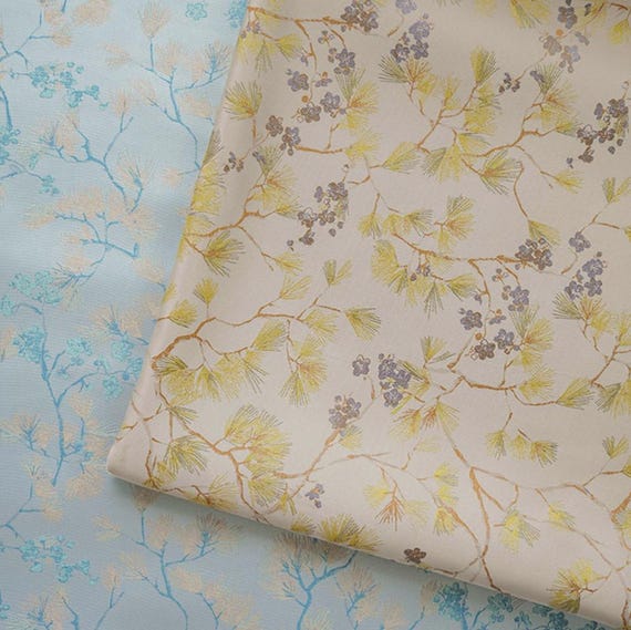 Multi Color Options Jacquard brocade fabric by the yard