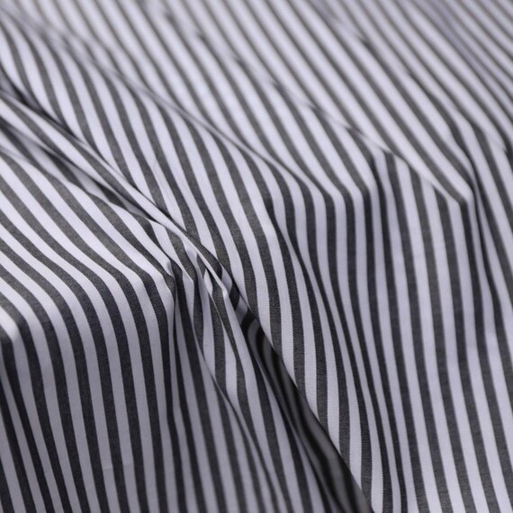 Striped cotton fabric by the yard