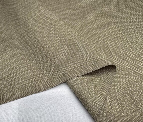 Jacquard silk wool fabric by the yard