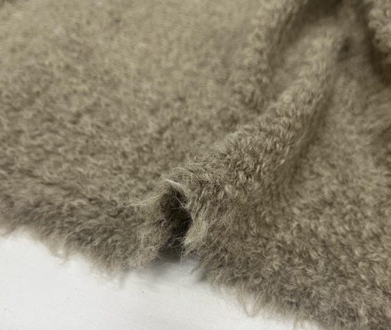 Mohair Knit Wool fabric by the yard