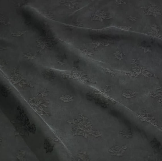 Jacquard cupra cupro fabric by the yard