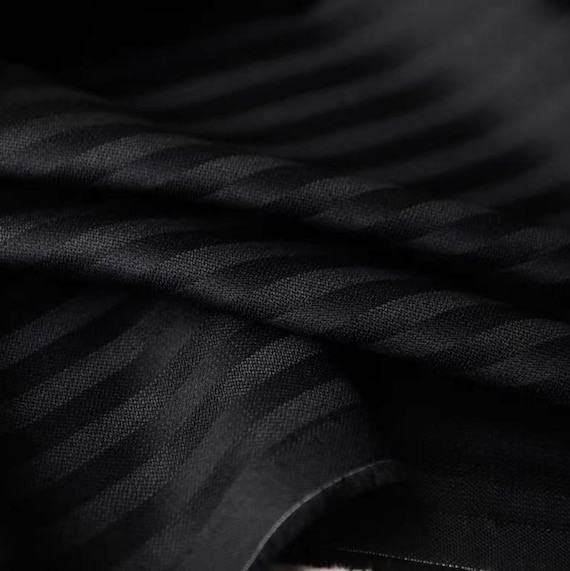 Striped Wool fabric by the yard