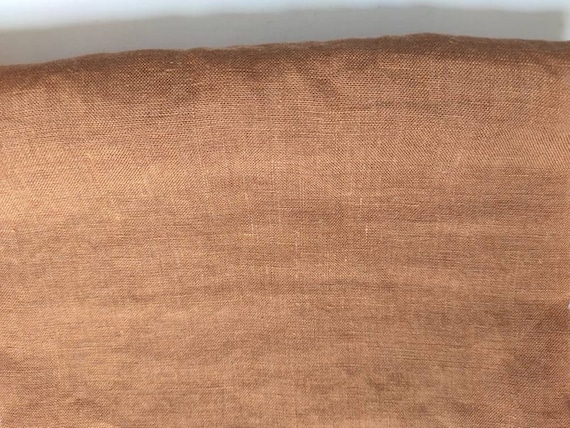 Brown hemp fabric by the yard On Sale