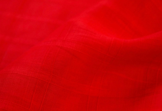 Jacquard Plaid linen fabric by the yard