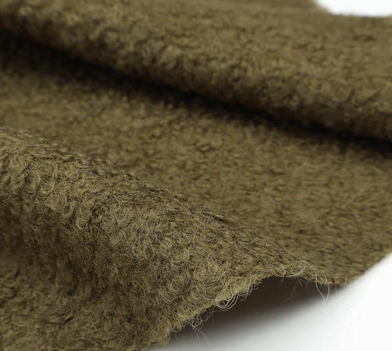 Knit wool fabric by the yard