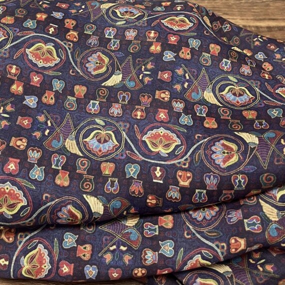 Print ramie fabric by the yard for blouses, dresses,  skirts, clothes fabric