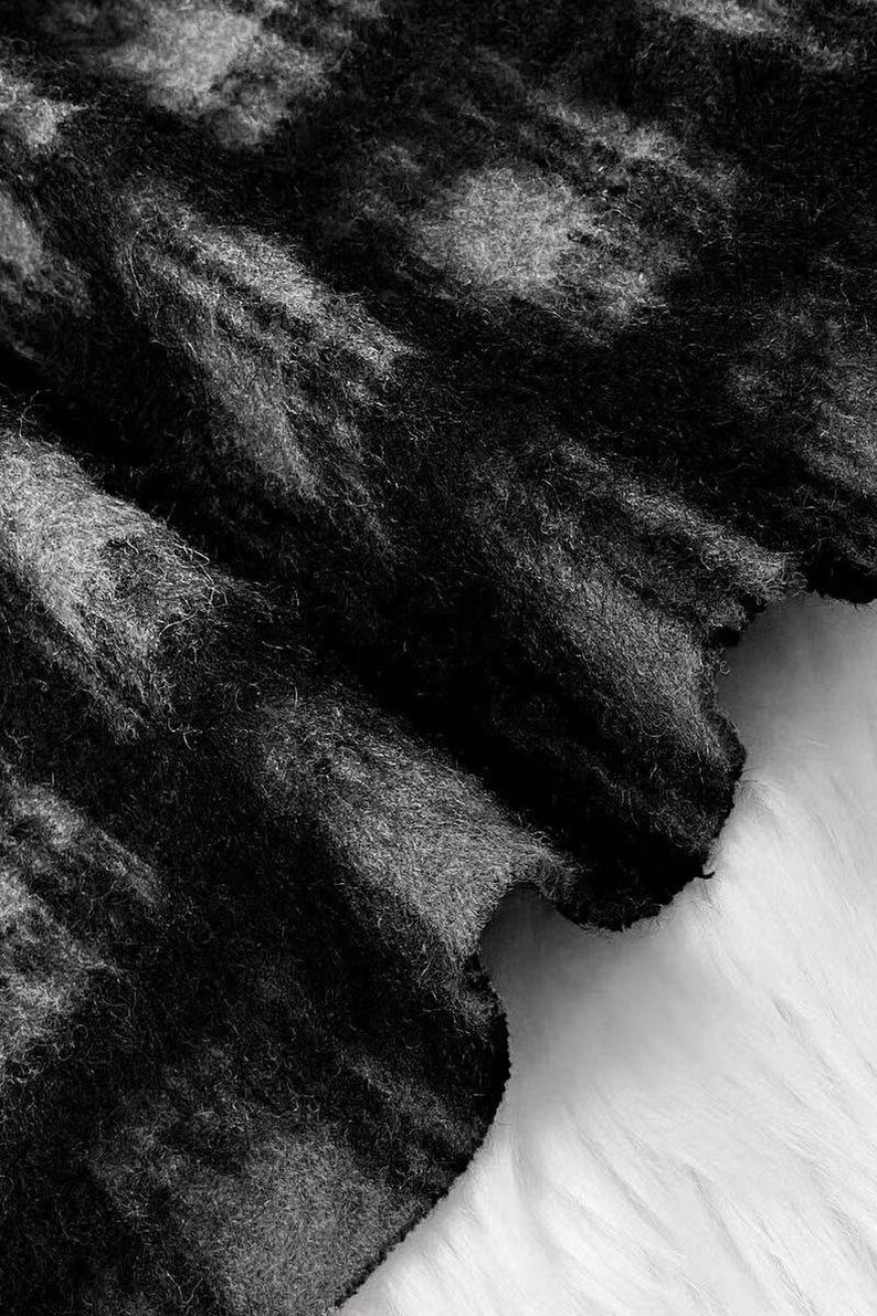 Mohair Wool fabric by the yard Etsy