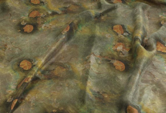 Print cupra fabric, Print cupro fabric by the yard