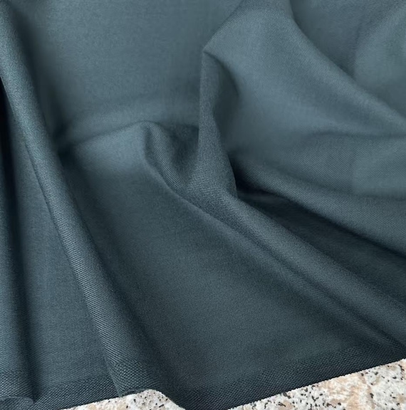 Worsted Wool fabric by the yard