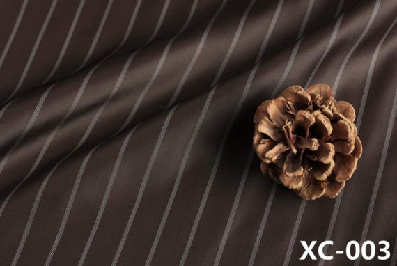 Bemberg cupra fabric, Striped Cupro lining fabric by the yard