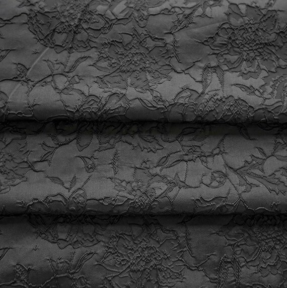Jacquard brocade fabric by the yard