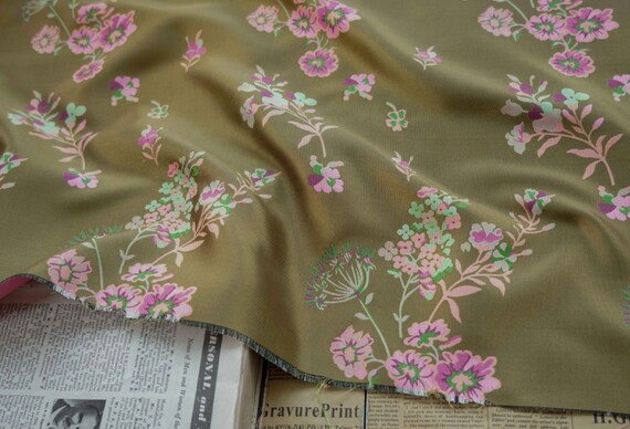 Jacquard brocade fabric by the yard