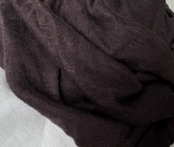 Knit linen jersey fabric by the yard