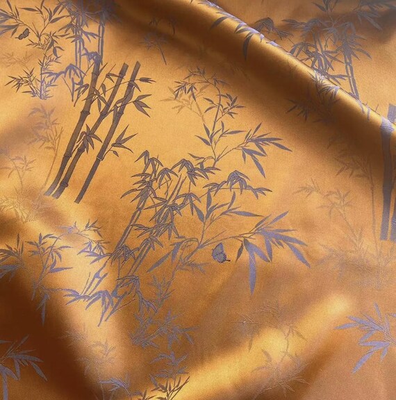 Multi Color Options Jacquard silk fabric by the yard