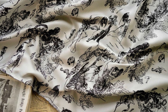 Jacquard brocade fabric by the yard