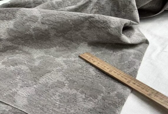 Jacquard Heavy Weight Linen fabric by the yard