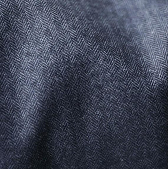 Herringbone cotton fabric by the yard