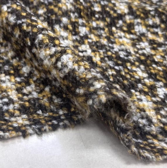 Knit wool fabric by the yard