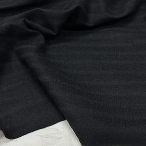 Jacquard striped wool fabric by the yard