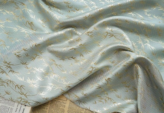 Jacquard brocade fabric by the yard