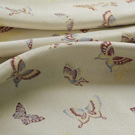 Jacquard brocade fabric by the yard