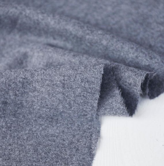 Gray Wool fabric by the yard