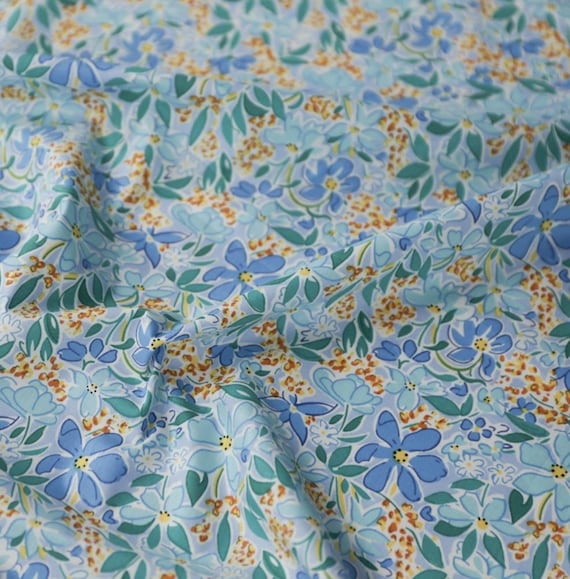 Floral Print cotton fabric by the yard