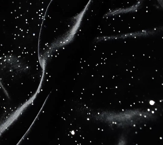 Shimmery Sequins Velvet Silk Fabric by the yard