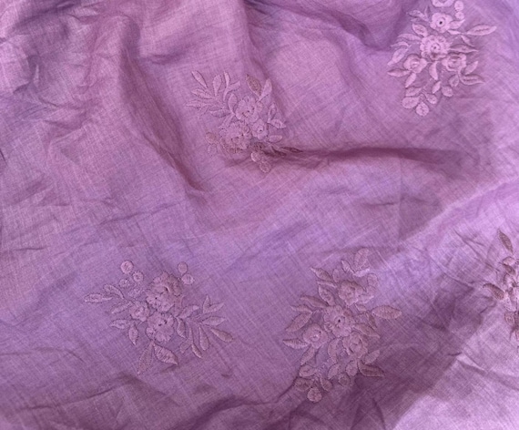 Embroidery ramie fabric by the yard