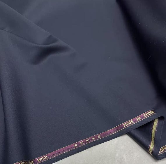 Worsted Wool fabric by the yard