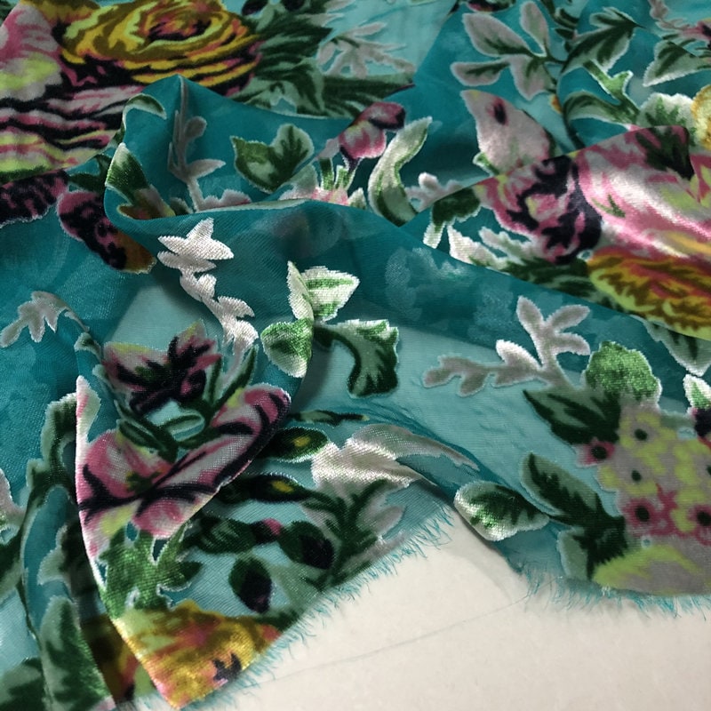 Silk Burnout Fabric -  Australia