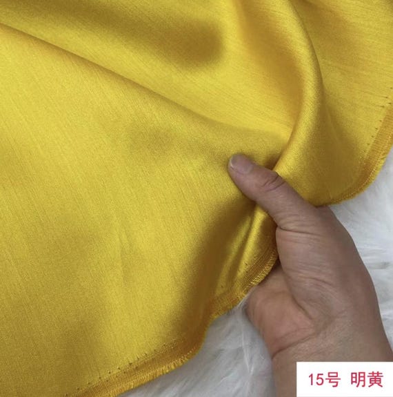 Multi color options Silk wool satin fabric by the yard