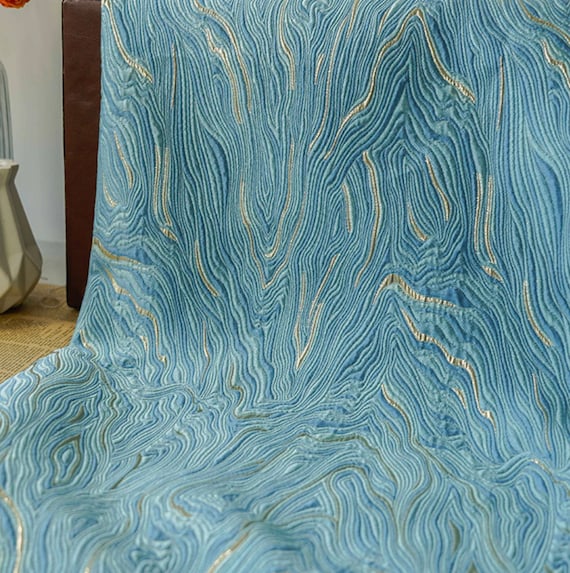 Jacquard brocade fabric by the yard