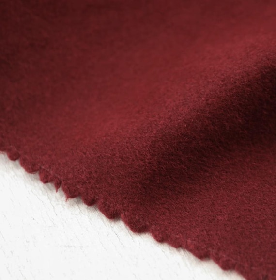 Red Wool fabric by the yard