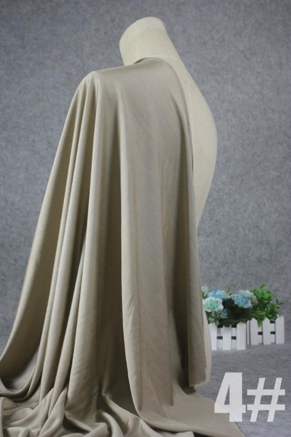 Knit silk jersey fabric by the yard