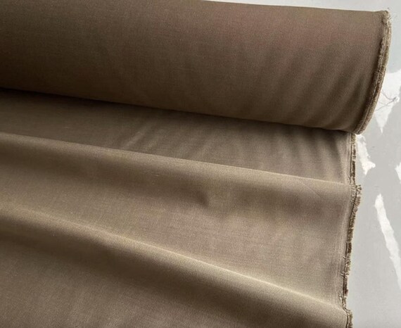 Silk wool satin fabric by the yard