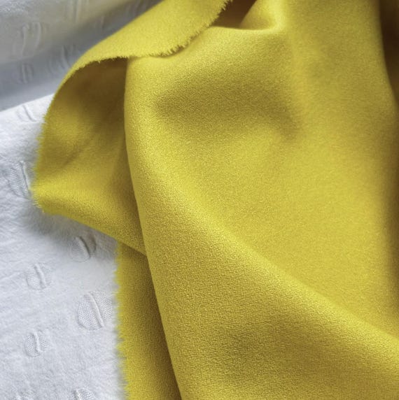 Crepe Worsted Wool fabric by the yard