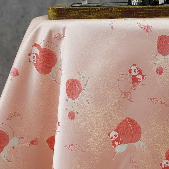 Jacquard brocade fabric by the yard