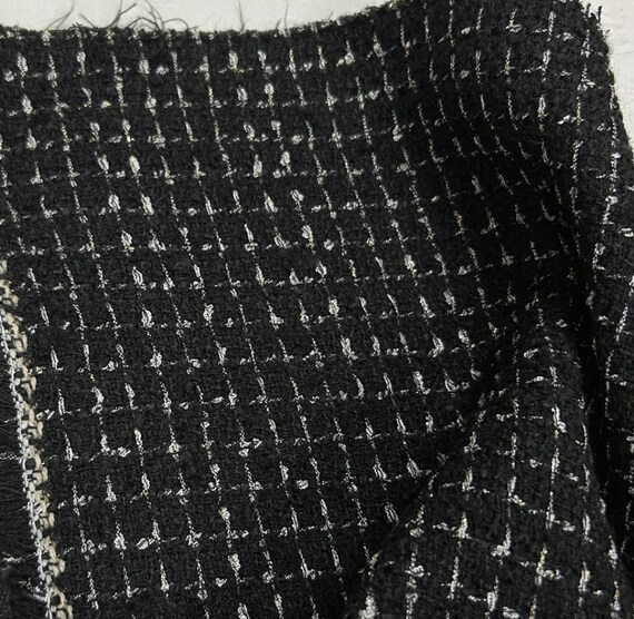 Tweed wool fabric by the yard