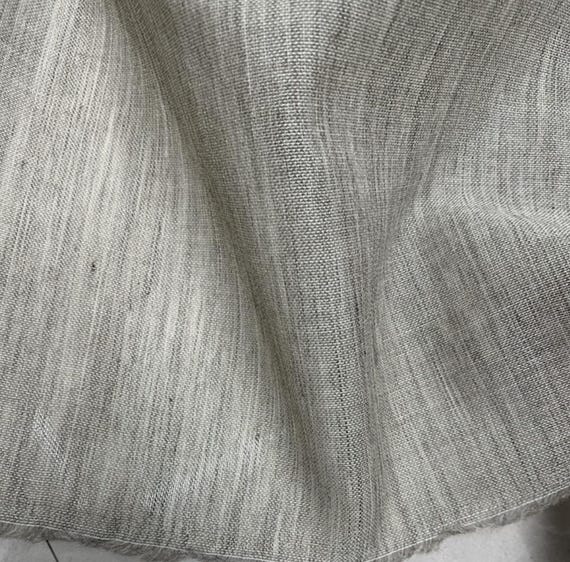 Wool linen fabric by the yard
